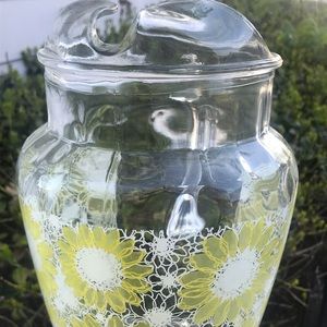 Vintage glass pitcher